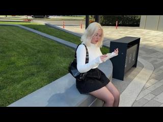 A mute stranger met a Russian girl without words! Lots of cum on her face.
